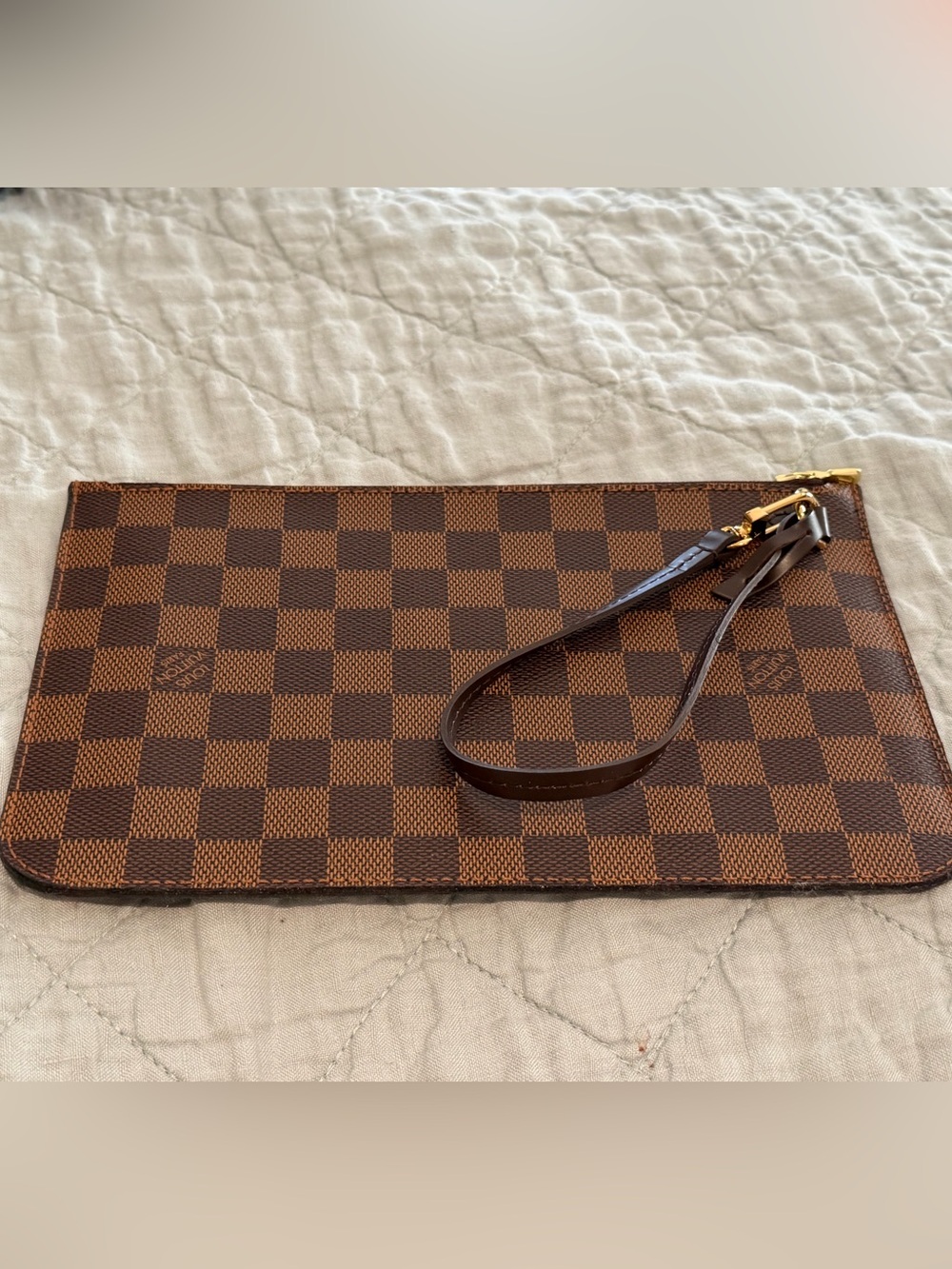Neverfull MM pouch, damier ebene